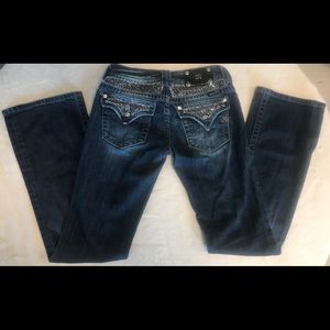 Cheetah print miss me jeans